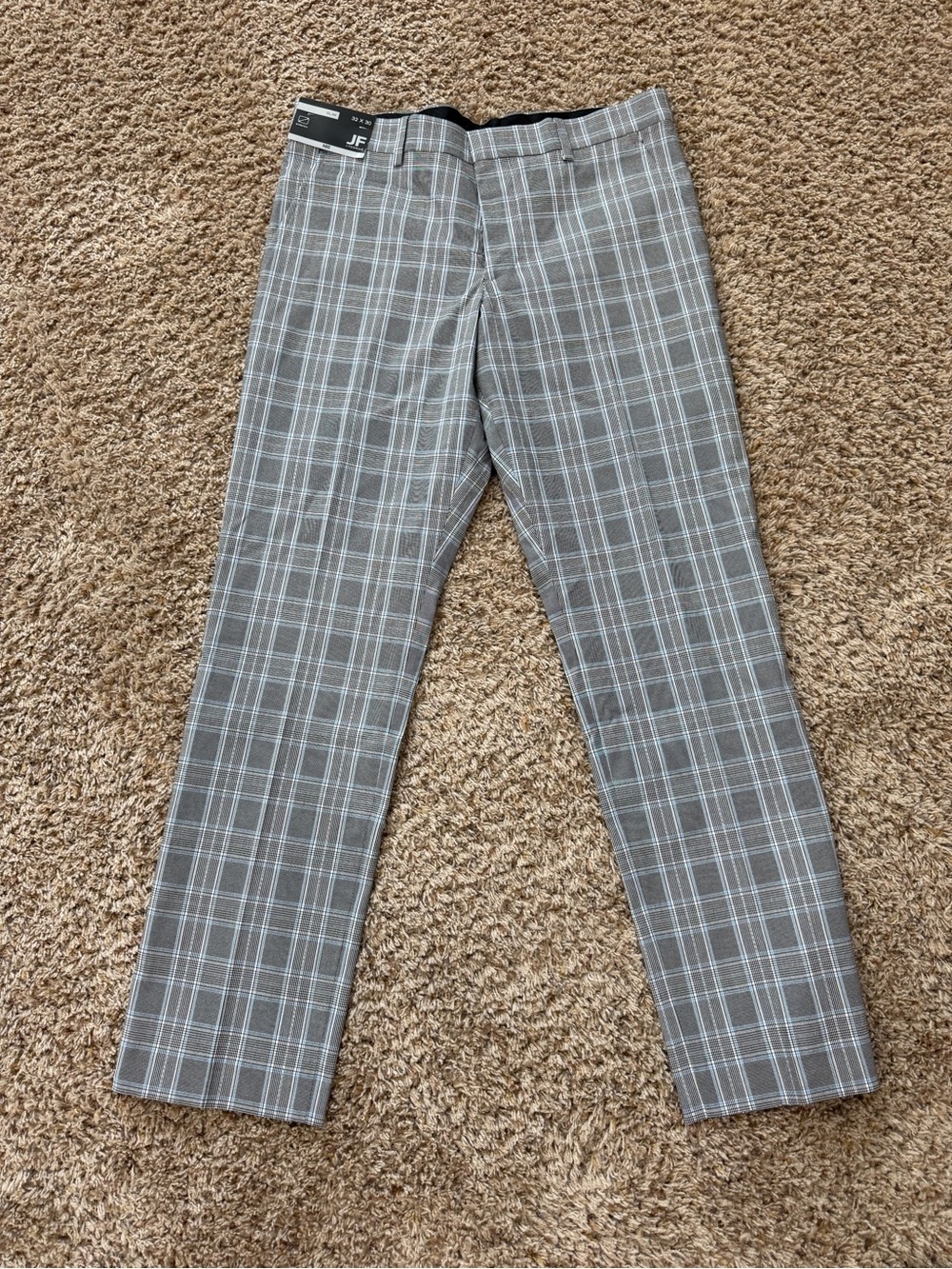JF J.Ferrar Men's Plaid Dress Pants - NWT